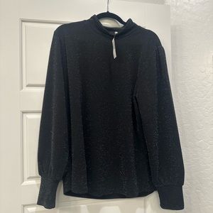 Black Blouse with Sparkles